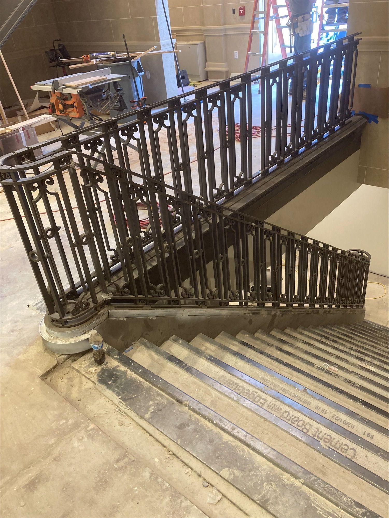 custom steel fabrication decorative railing
