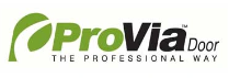 ProVia Door logo with a green leaf design and tagline 