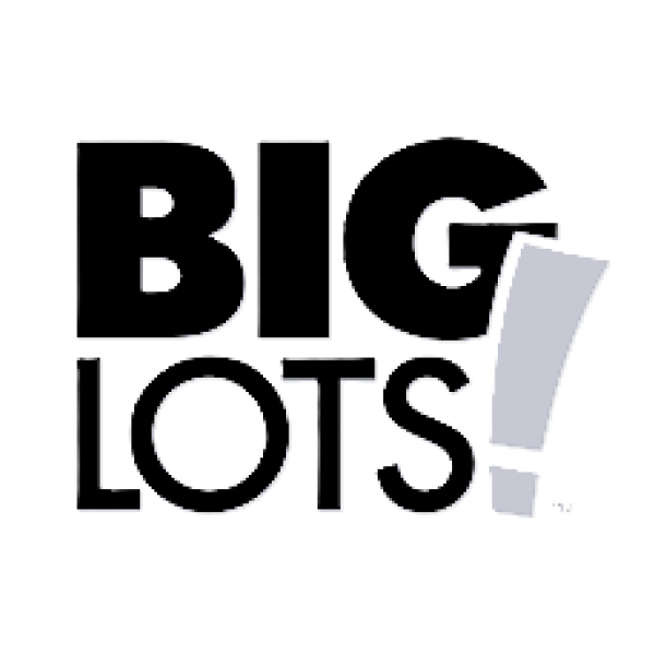 A black and white logo for big lots.