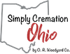 The logo for simply cremation ohio by o.r. woodyard co.