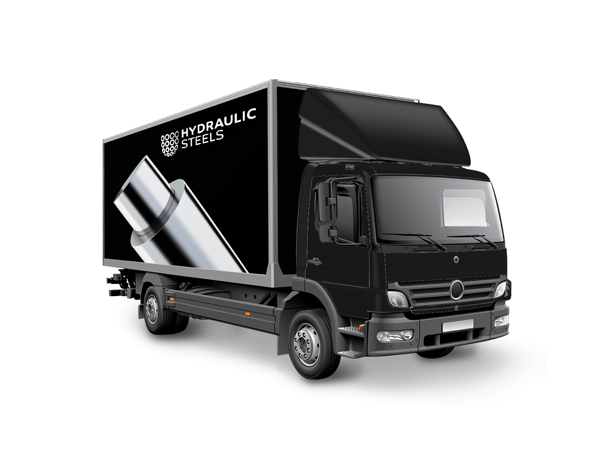 Brand identity truck livery for Hydraulic Steels Australia