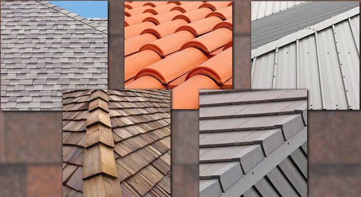 A collage of pictures of different types of roofs A collage of pictures of different types of roofs