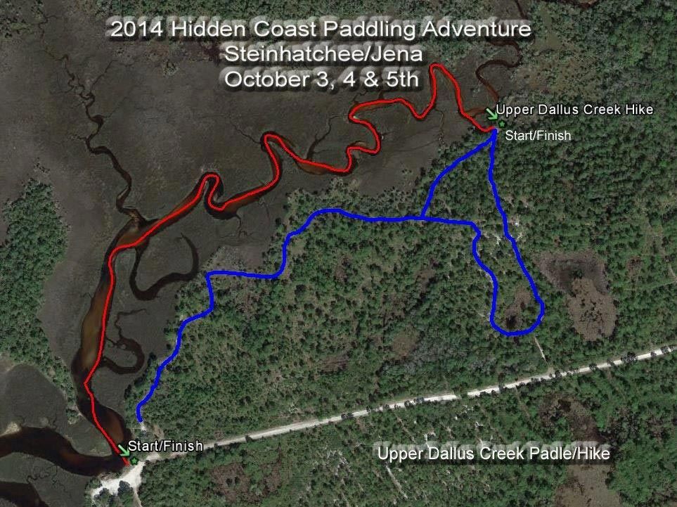 An aerial view of the hidden coast paddling adventure