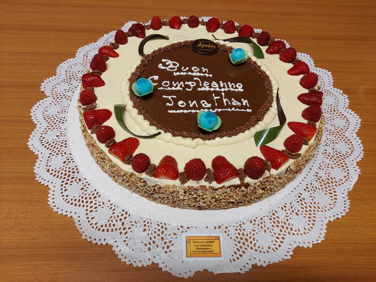 Torta Chantilly cioccolato e fragole