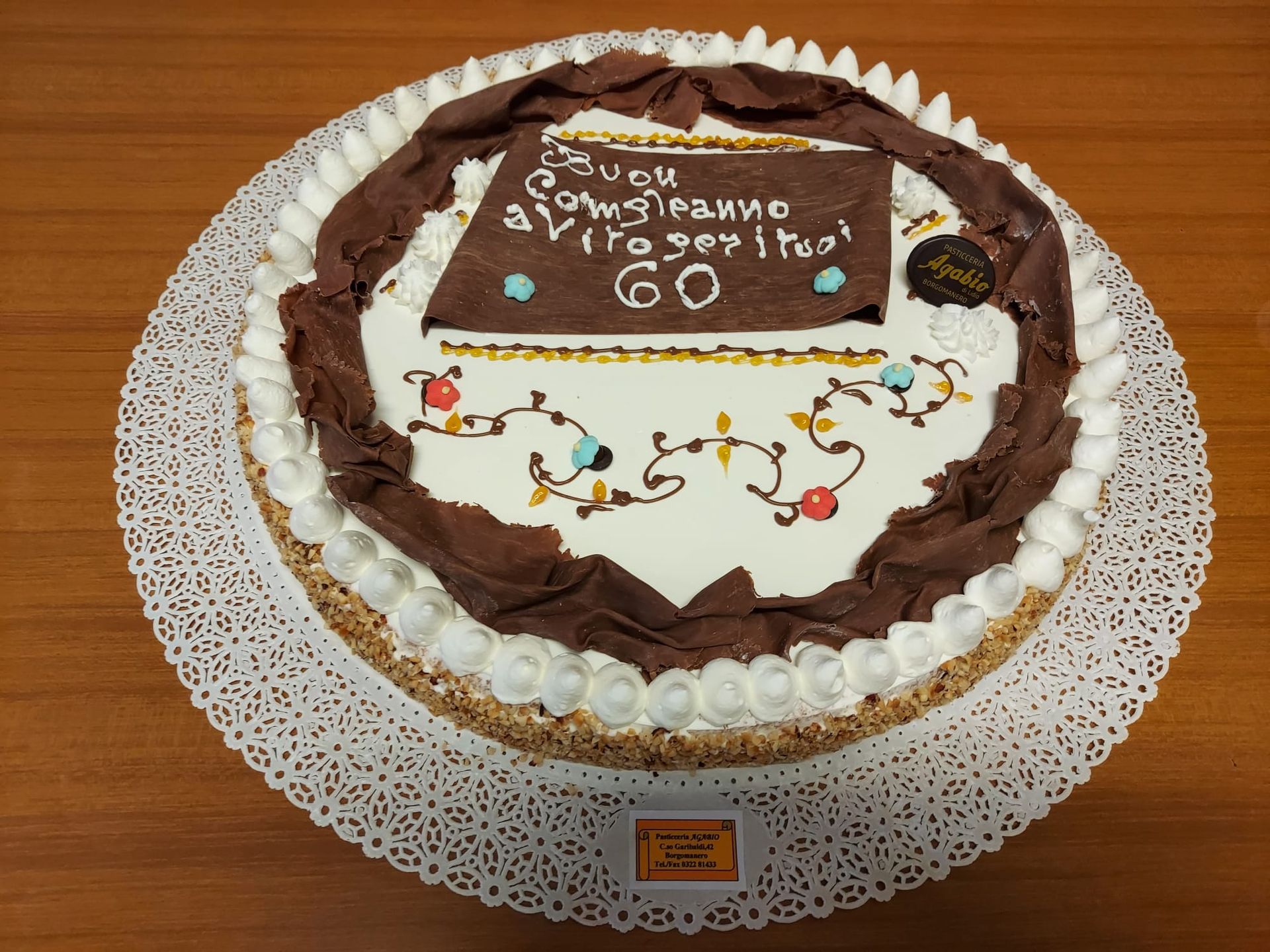 Torta panna e cioccolato