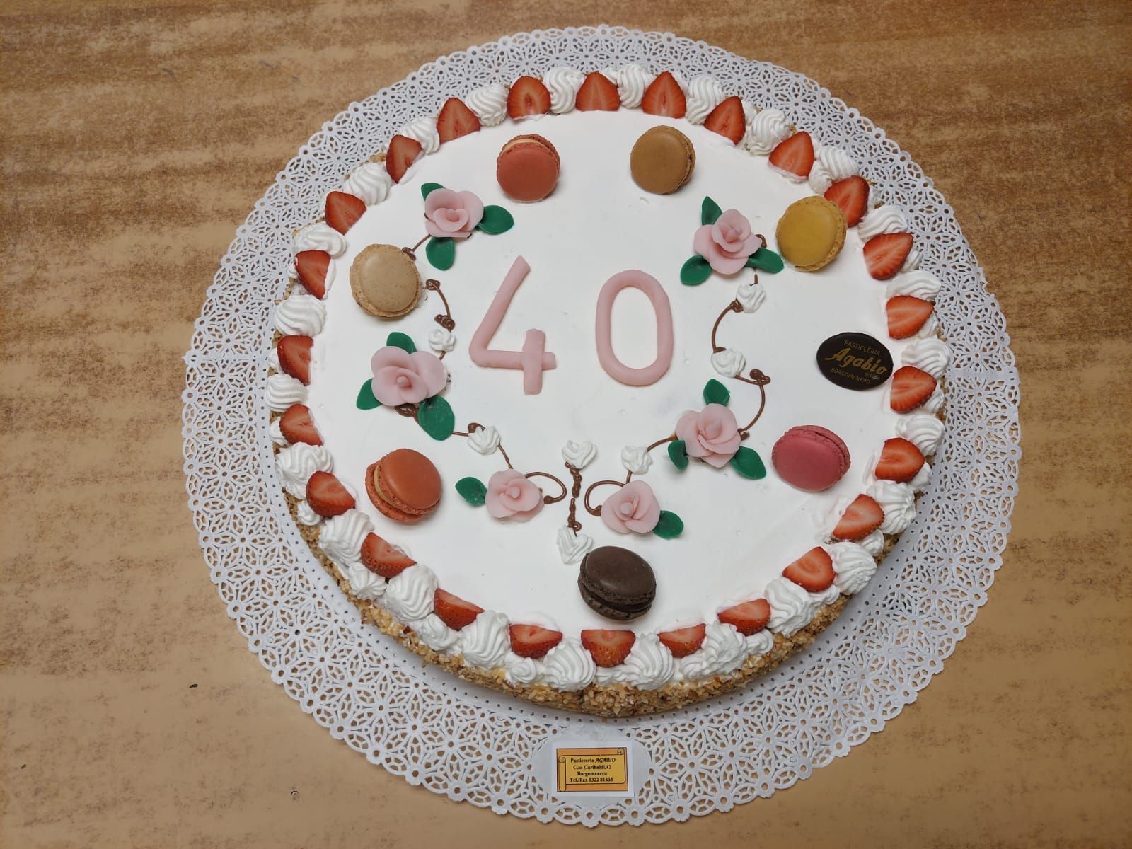 Torta fragole e panna