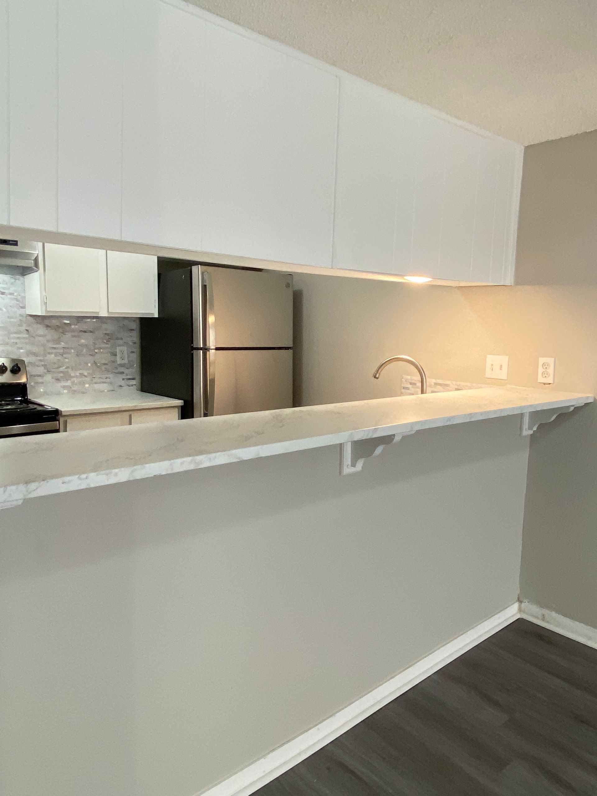 Cove interior kitchen counter
