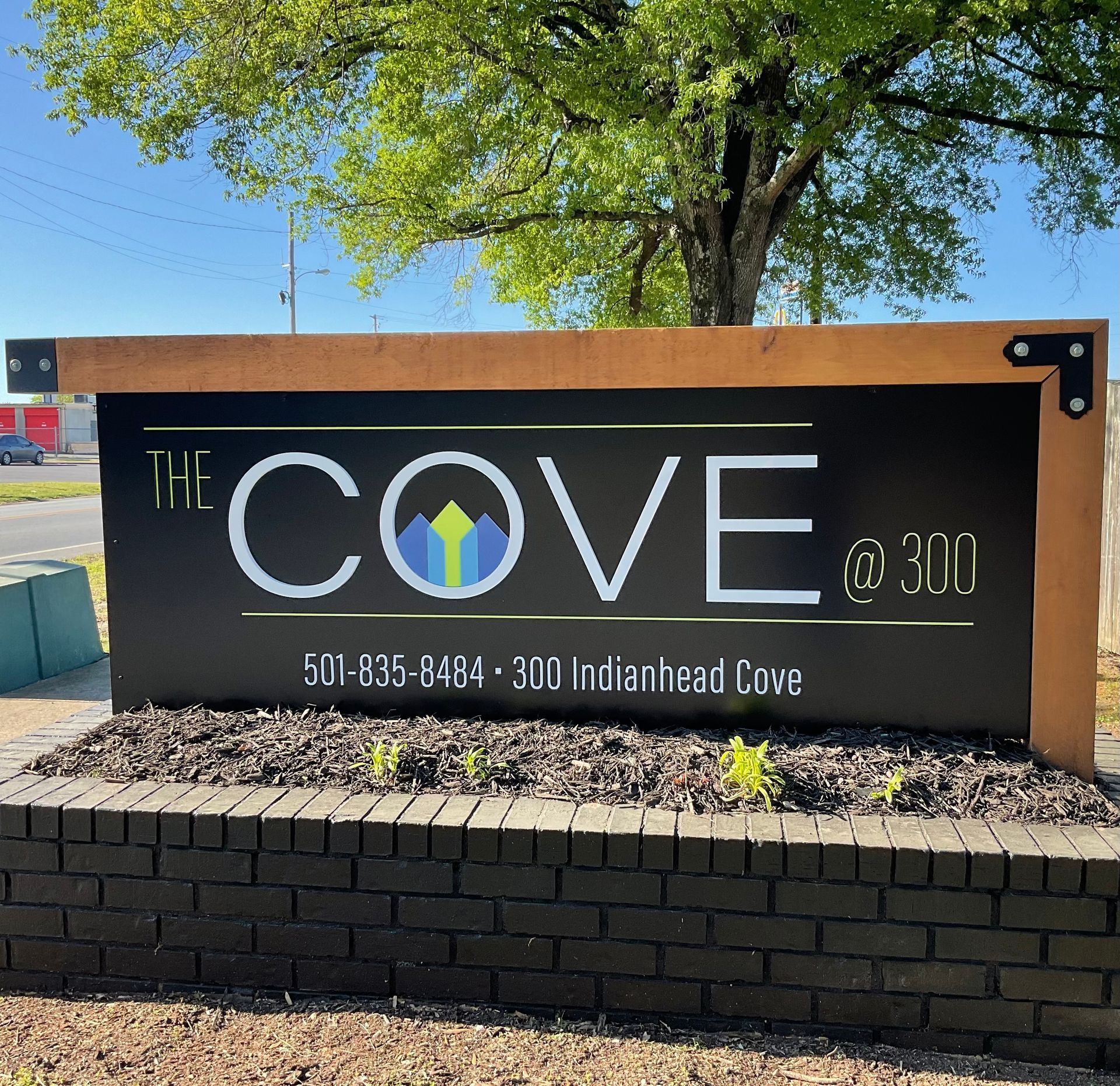 Cove community sign