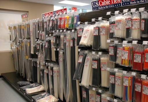 Store Aisle of U.S. Cable Ties