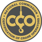 the logo for the national commission of crane operators