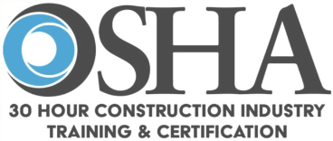 the logo for the osha 20 hour construction industry training and certification