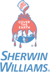 the logo for sherwin williams says cover the earth