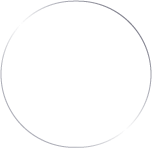 A white circle with a black outline on a white background.