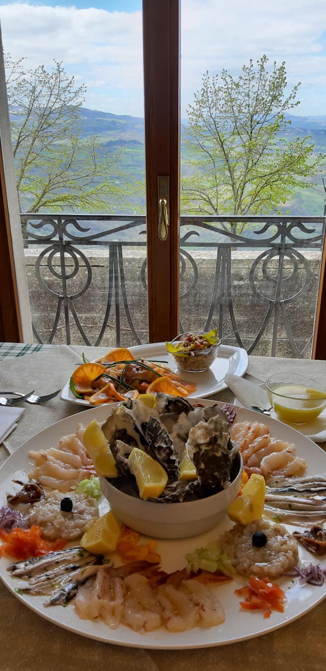 crudité con vista panoramica