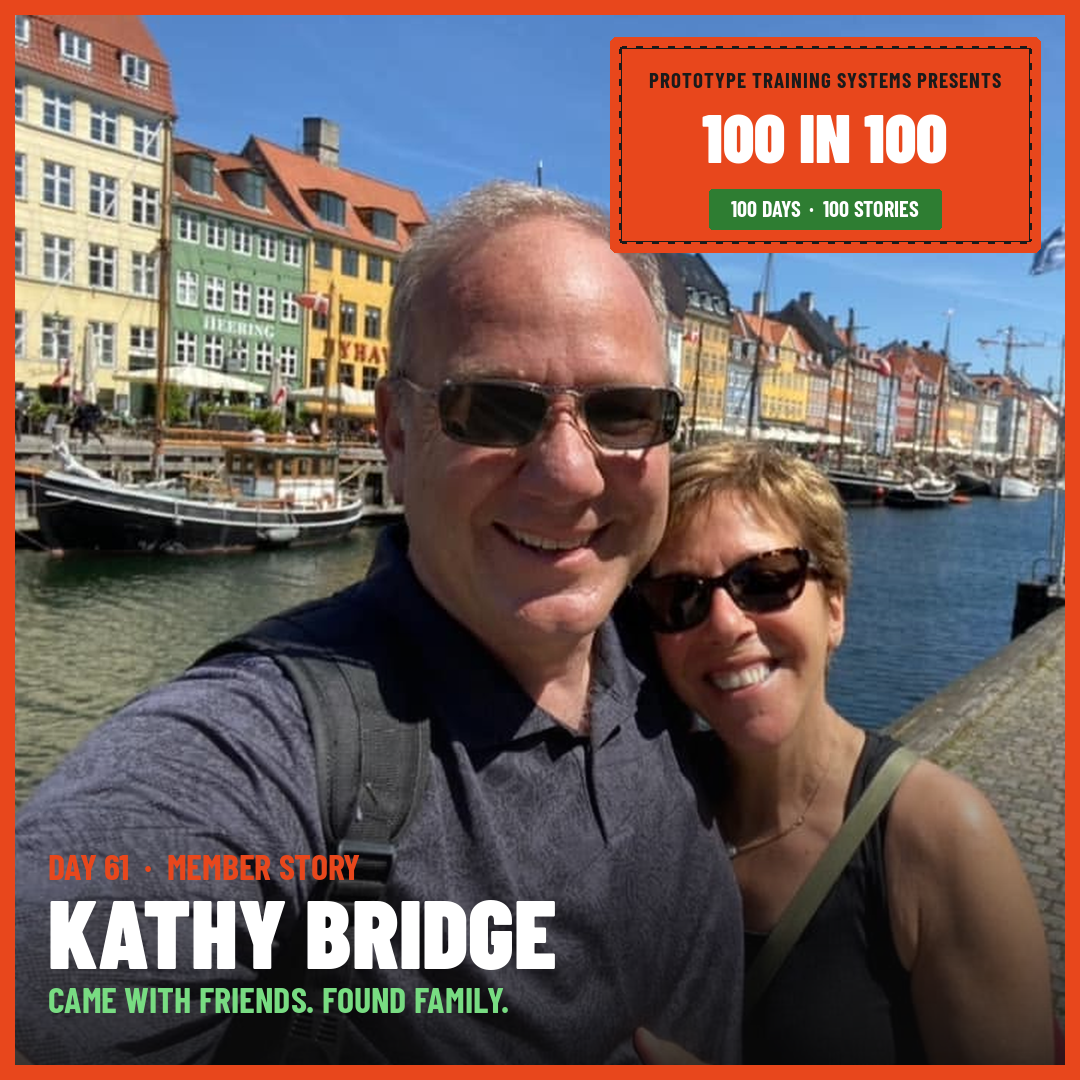 Kathy Bridge and her husband Marc in Copenhagen