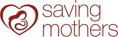 A logo for saving mothers with a heart and a woman 's head.