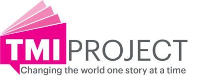 The logo for tmi project is changing the world one story at a time.