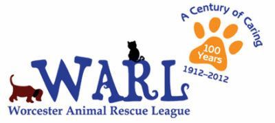 A logo for the worcester animal rescue league