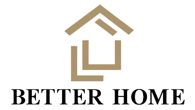 A logo for a company called better home