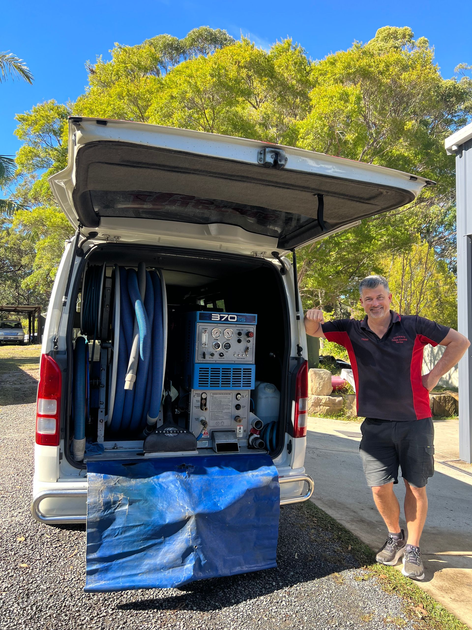 A Van With a Machine in the Back of It — Rugrats Carpet Cleaning Service In Charlotte Bay, NSW
