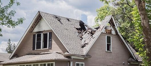 Damaged Roof — Roof Repairs in Youngsville, NC