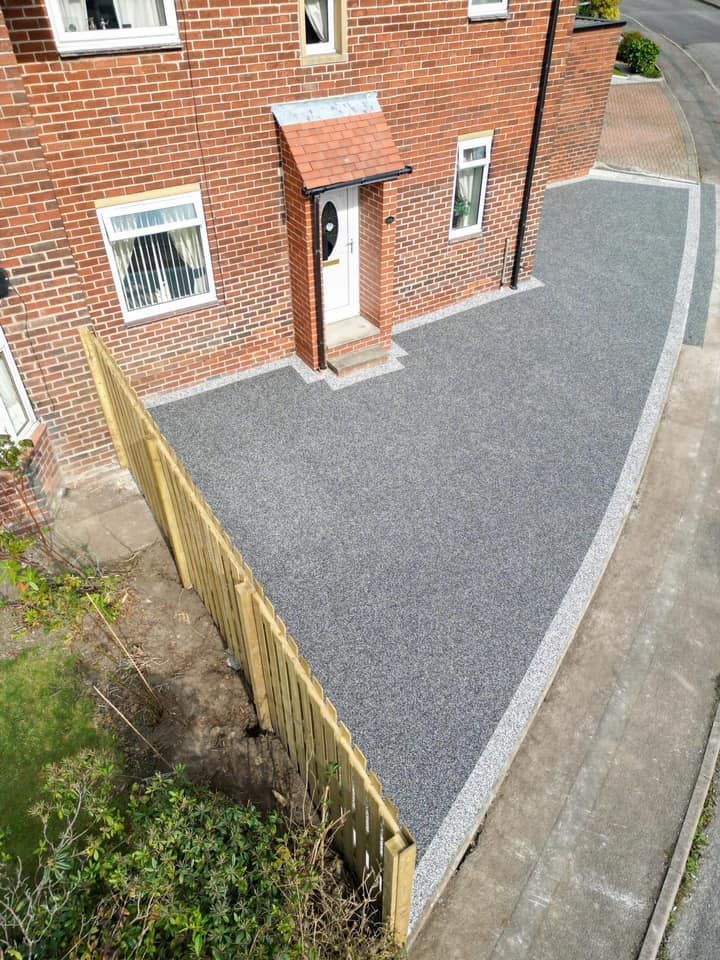 After a resin driveway transformation in Bristol.