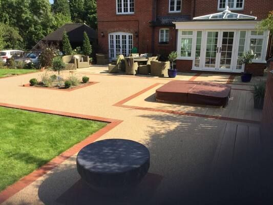 Resin patio installation in Bristol.