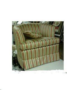 Green Striped Chair