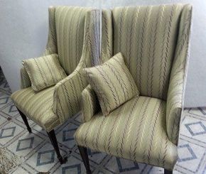 Striped Chair Set