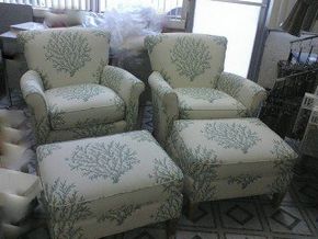 Chairs with Footstools
