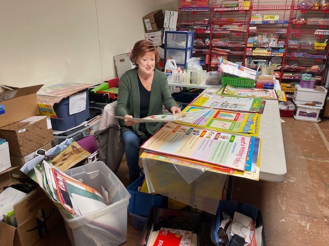 Retired teacher volunteering