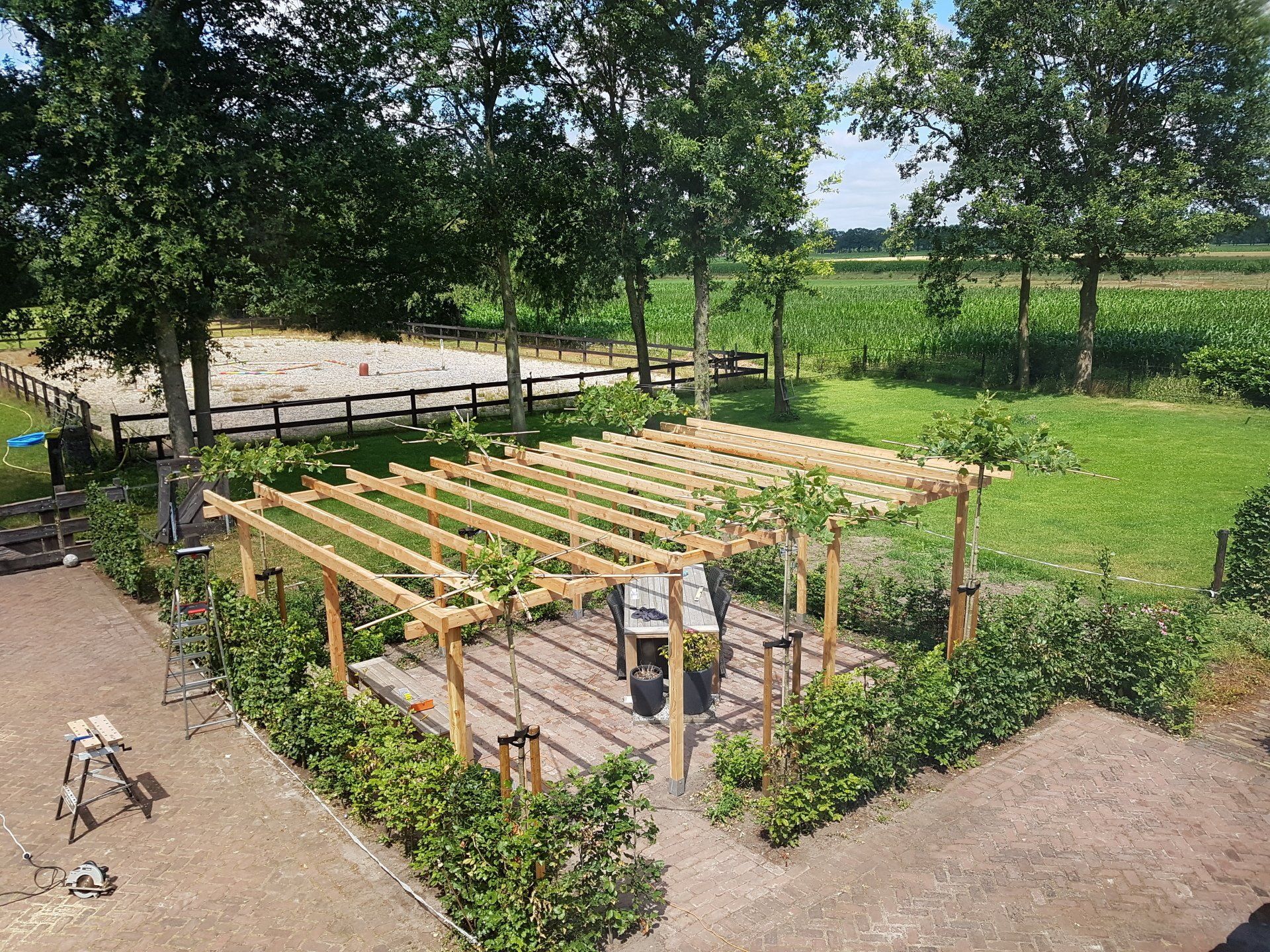 Schuttingen, overkappingen en schuren van Schuldink Groentechniek