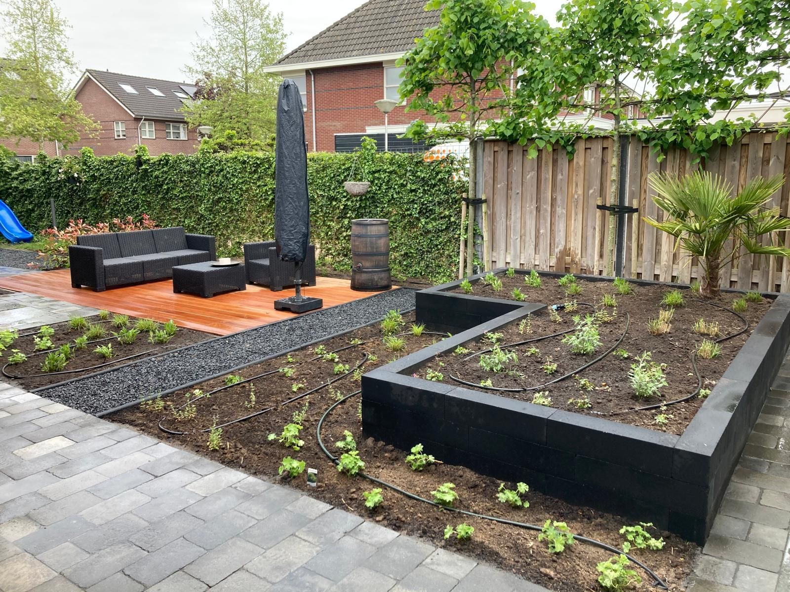 Aanleg achtertuin Marslanden