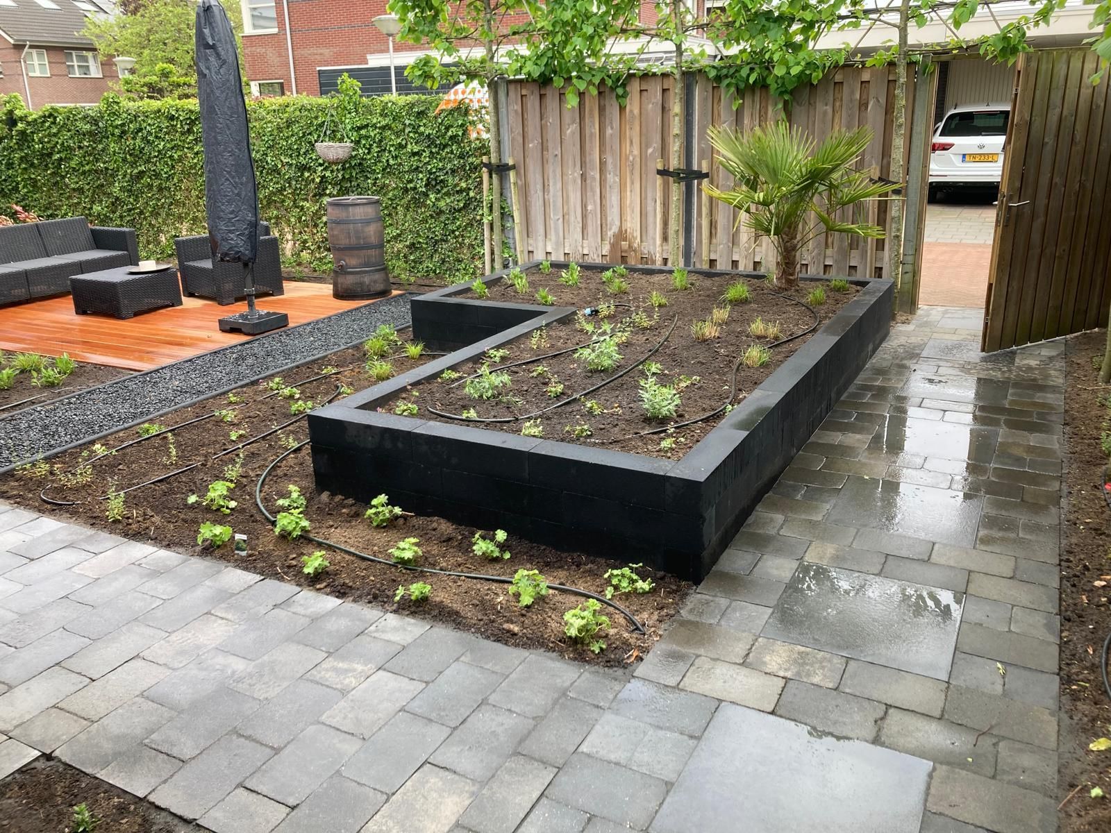 Aanleg achtertuin Marslanden