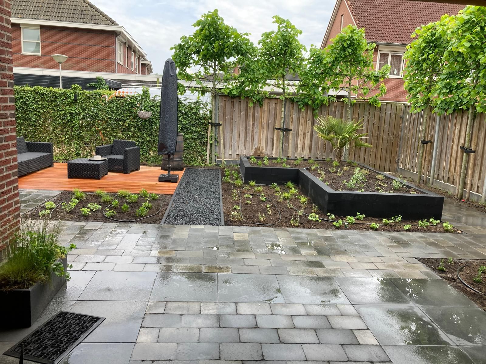 Aanleg achtertuin Marslanden