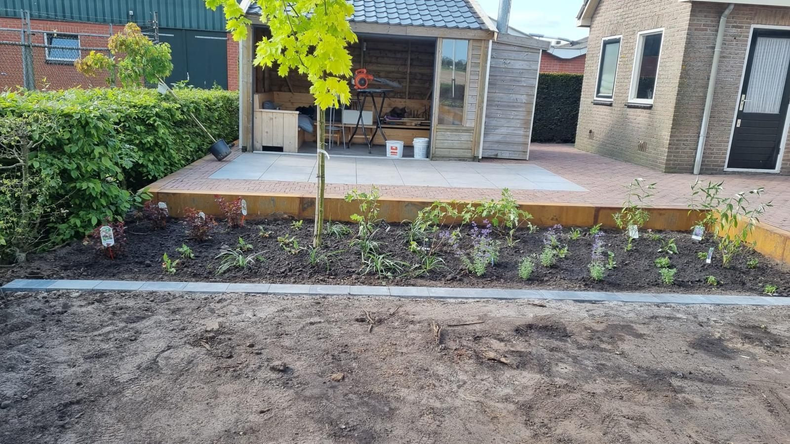 Tuinaanleg in Heemserveen