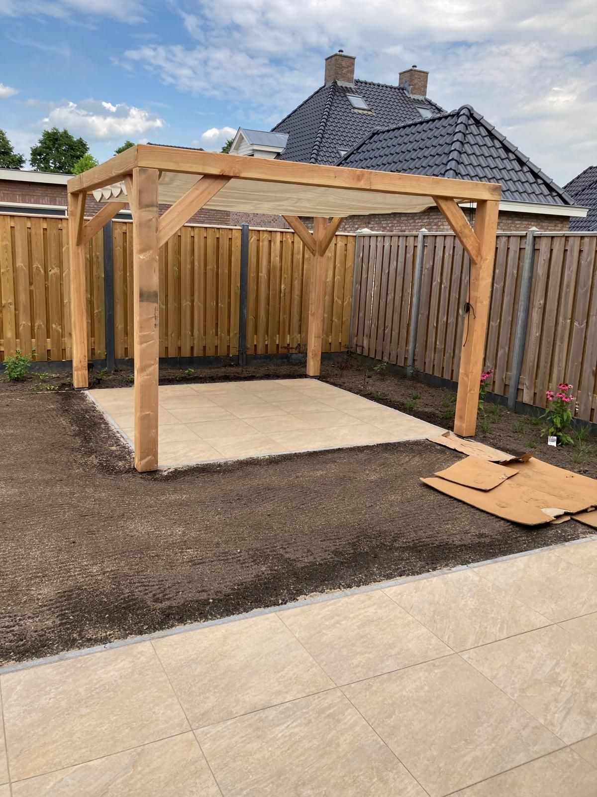 Aanleg achtertuin Slagharen