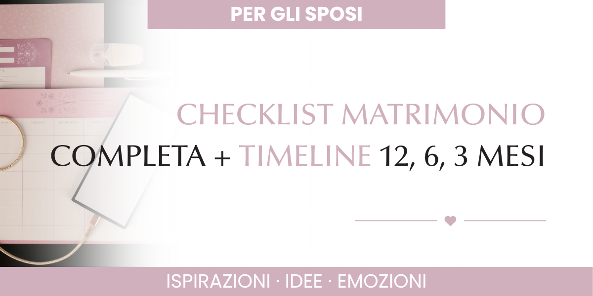 organizzare matrimonio, timeline matrimonio, cosa fare prima del matrimonio