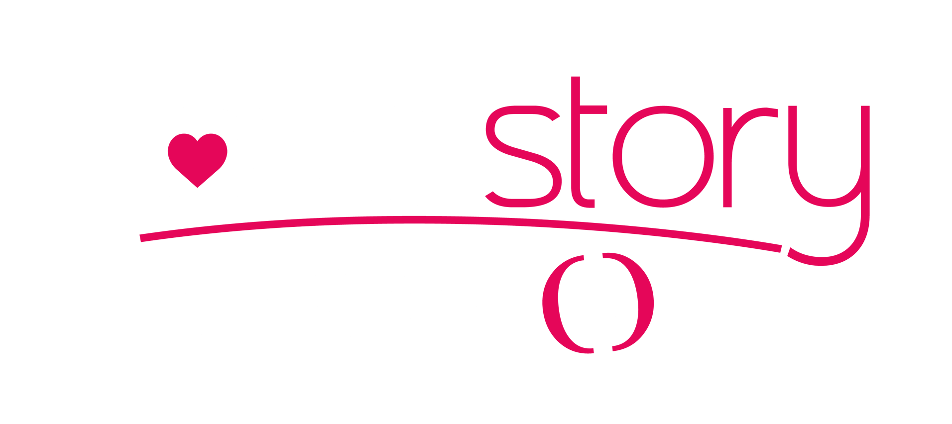 La parola Love Story Fiera Sposi è scritta in rosa e bianco su uno sfondo nero