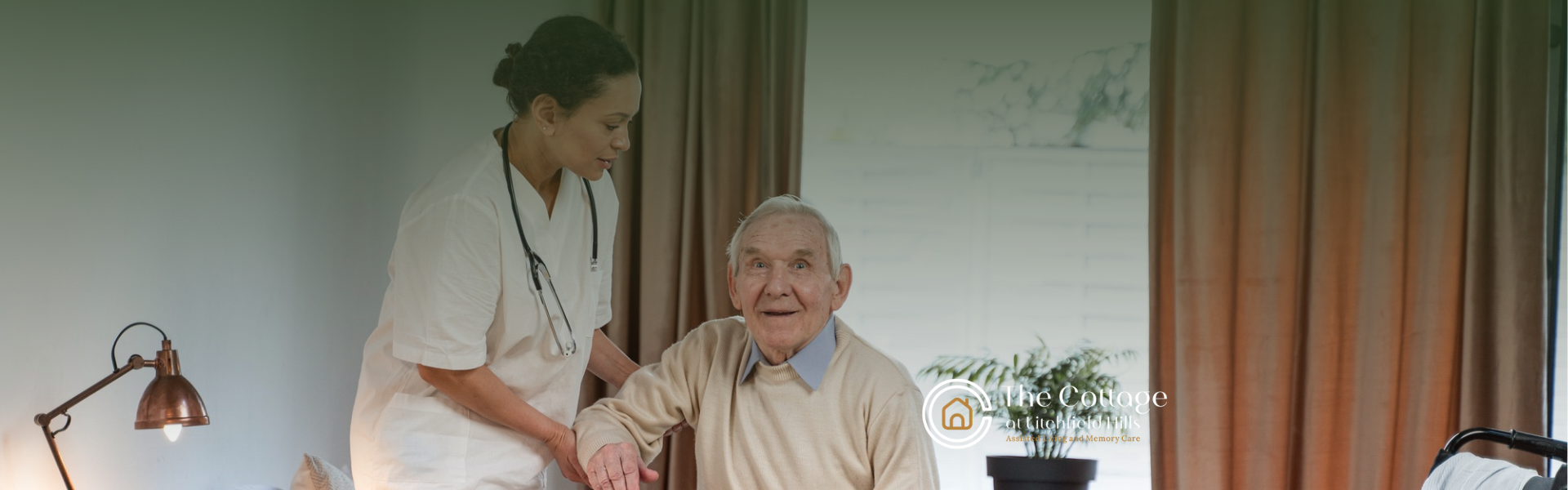 A nurse is assisting a respite care patient