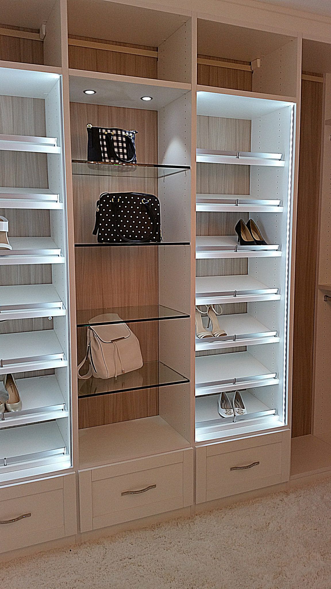 A Display Cabinet For Bags And Shoes - San Diego, CA - Acadia Design & Construction