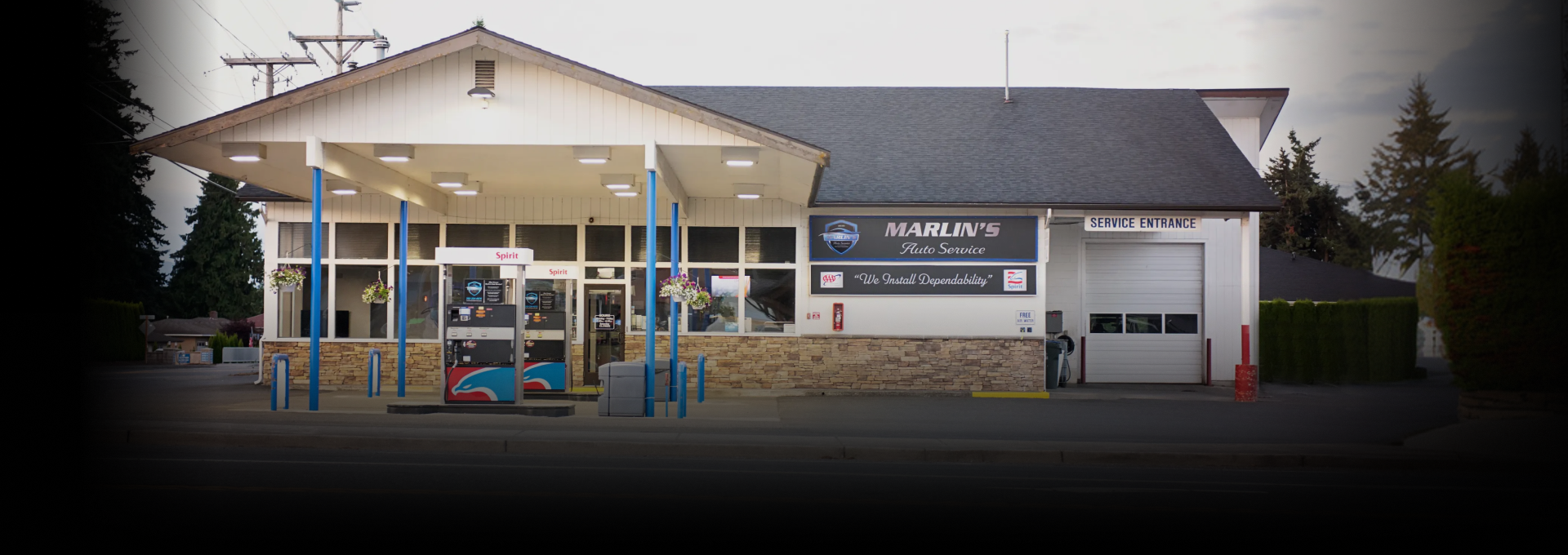 Outside of our shop in Lynden, WA | Marlin's Auto Service