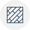 Blue parquet floor pattern within a white circle.