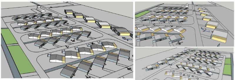 computer renderings of airport layout