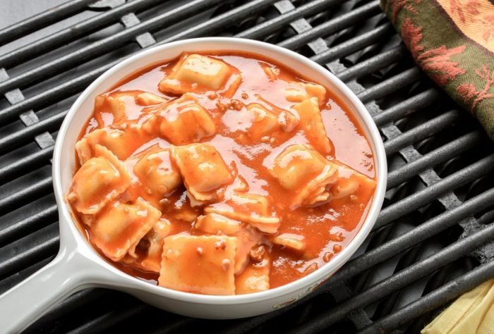 Ravioli de Carne ao Molho Rose