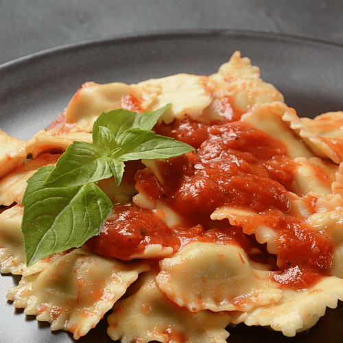 Ravioli de Fraldinha ao Molho Pomodoro