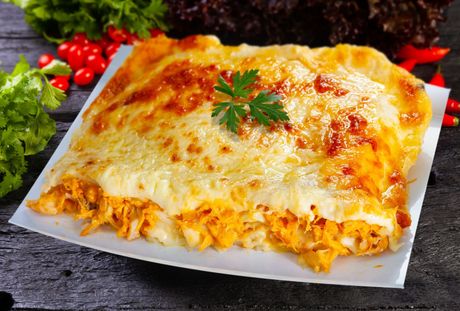 Lasanha de frango com Catupiry