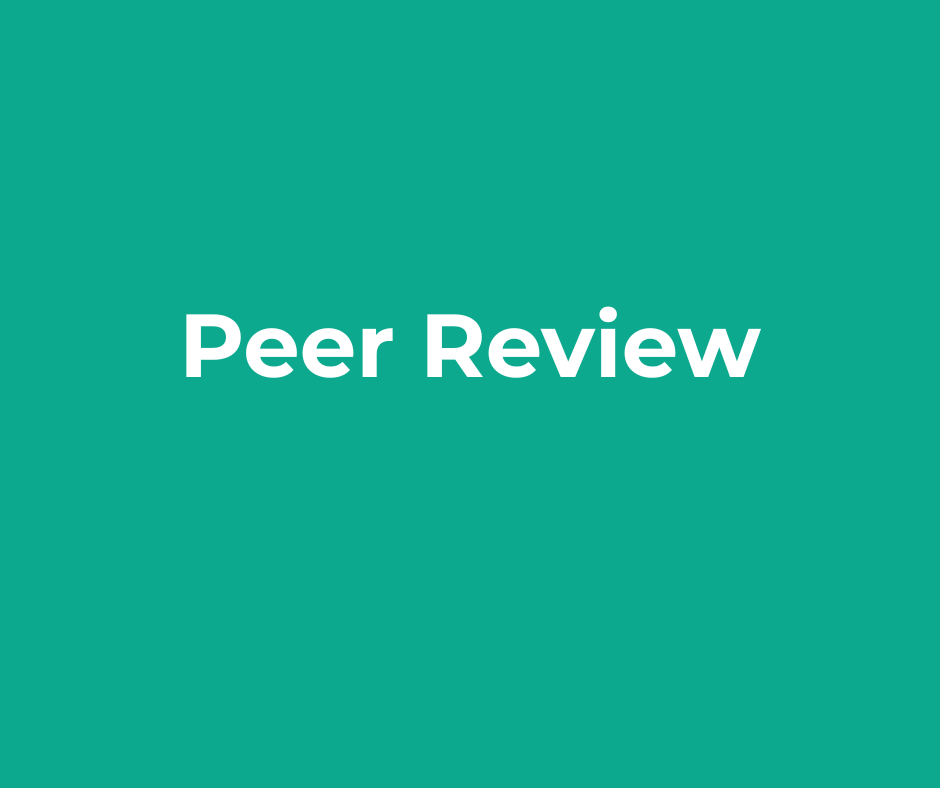 Peer Review on green background