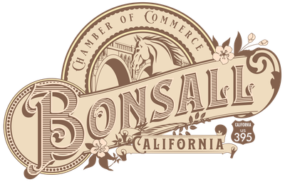 A logo for the chamber of commerce in bonsai california