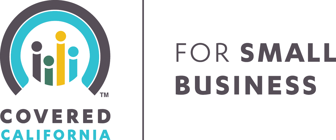 A logo for covered california for small business.